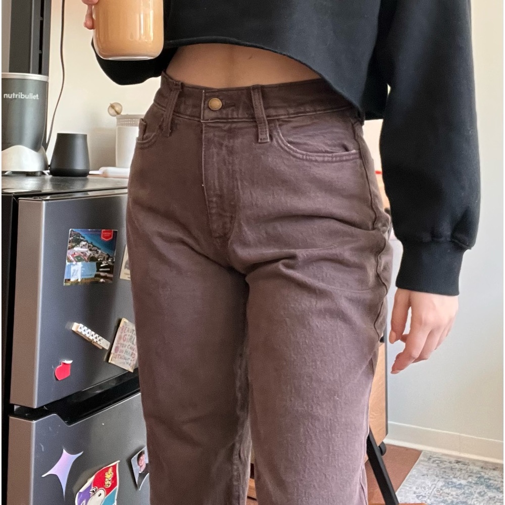 Brown mom jeans!